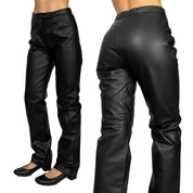 Vintage Black Leather Pants (S)