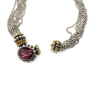 Plum Relic Beaded Necklace