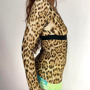 Roberto Cavalli Viral Leopard Top (S/M)