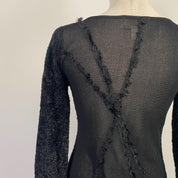 Cache Fuzzy Sheer Sweater (M)