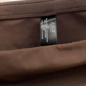 Brown Cinch Low Rise Mini Skirt (M)