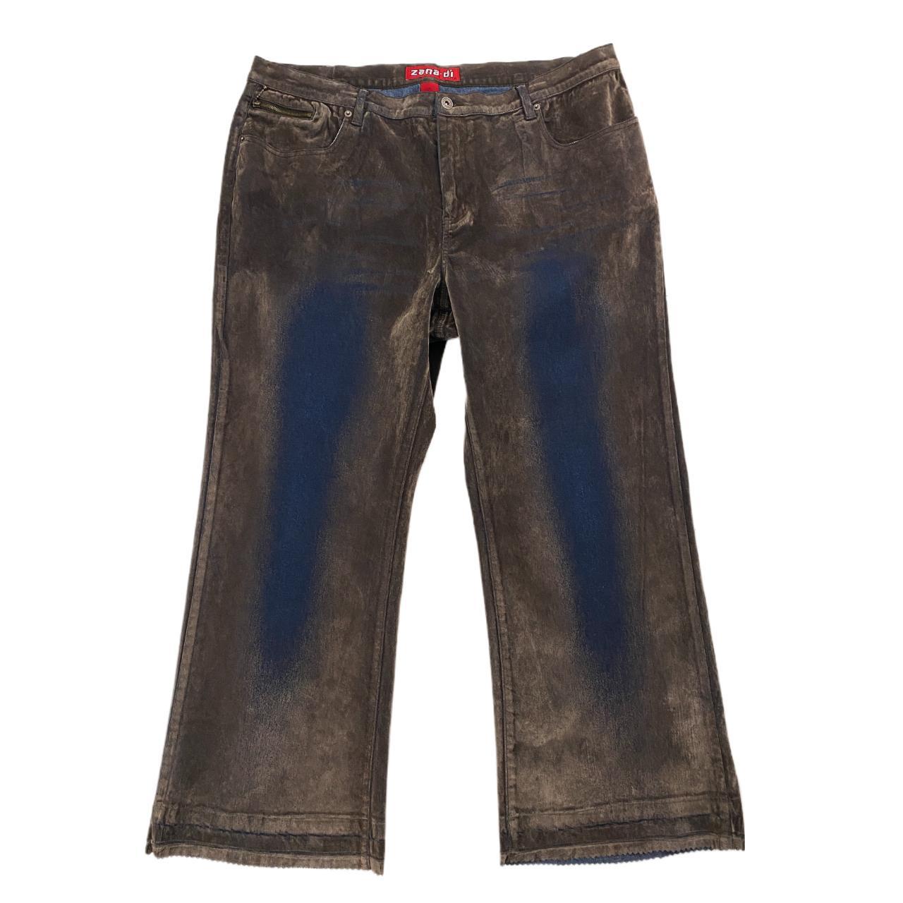 Zana Di Flocked Velvet Jeans (2X)
