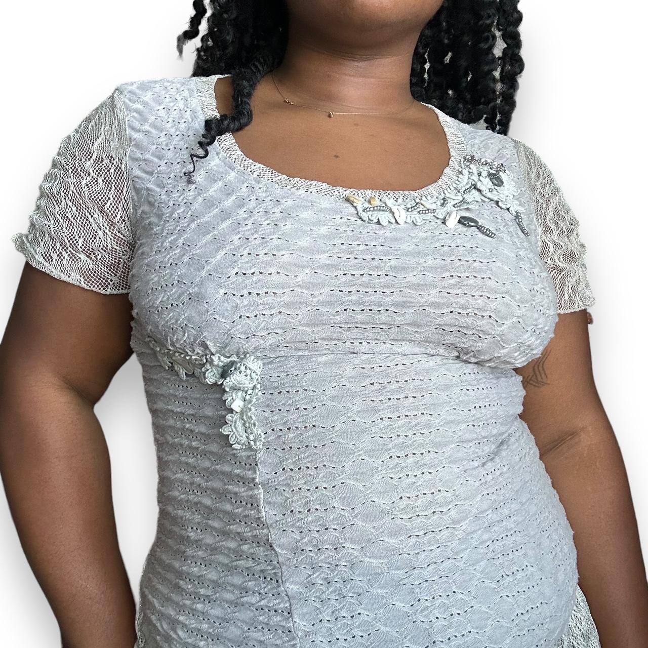 VTG Boho Pointelle Top (M)