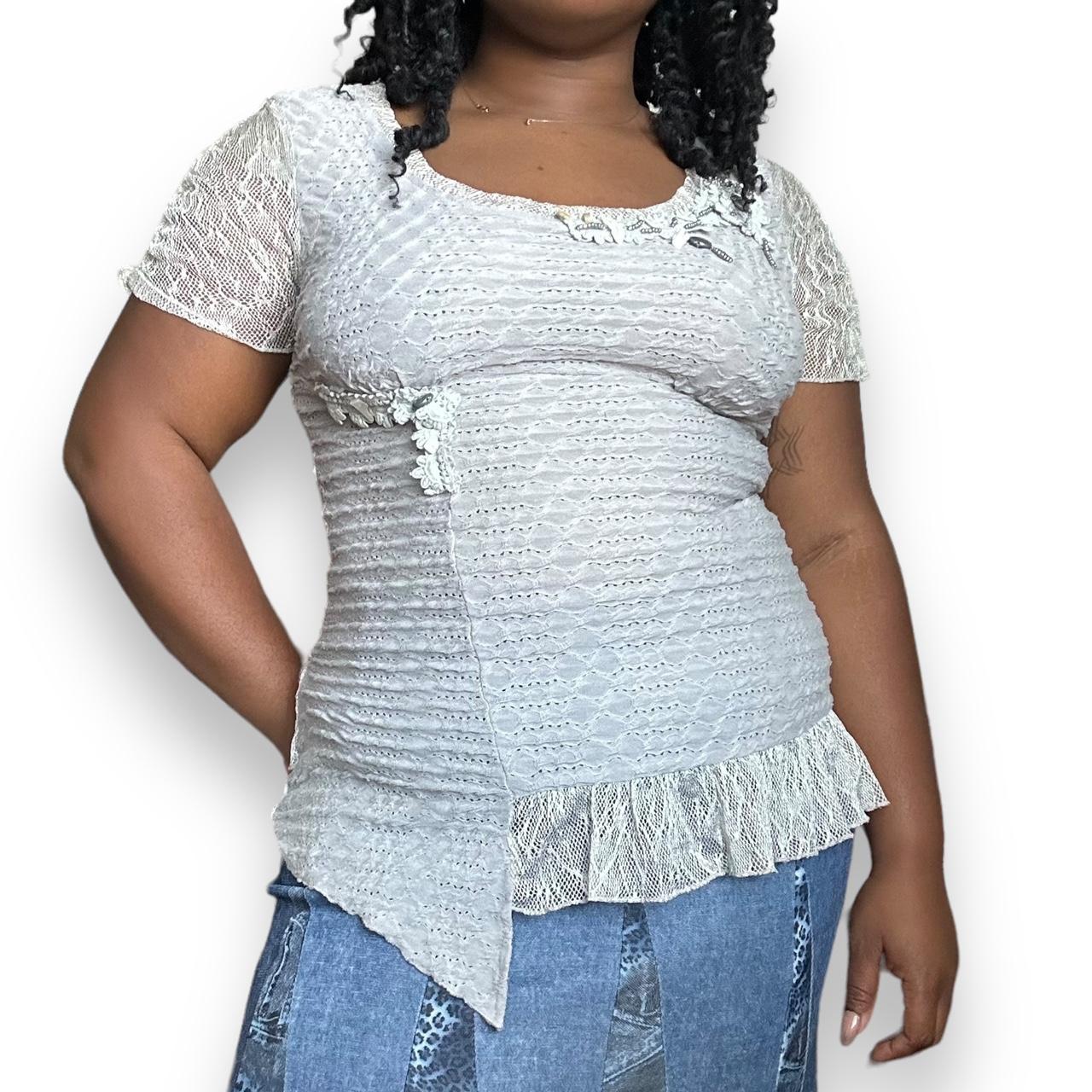 VTG Boho Pointelle Top (M)