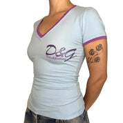 D&G Dolce & Gabbana Blue Top (S/M)