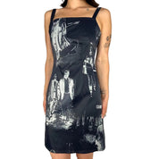 Vintage Euro Silhouettes Black Dress (S)