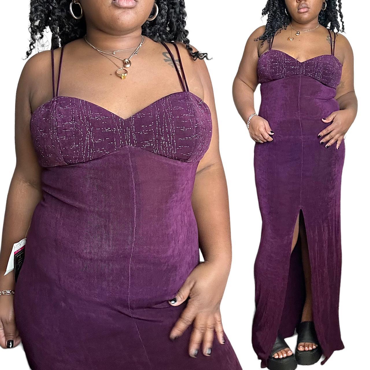 VTG Purple Glitter Gown NWT (XL)