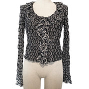 Daisy Lace Ruffle Top (S)