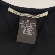Black Mesh Layered Blouse (M)
