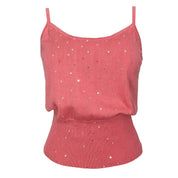 Sequin Knit Silk Cami (L)