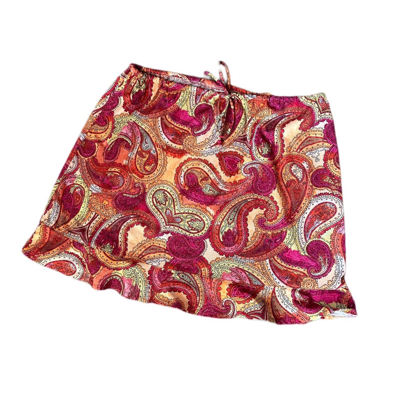 VTG Paisley Pattern Mini Skirt (S)