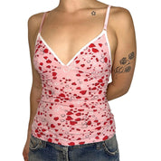 D&G Dolce & Gabbana Pink Hearts Cami (XS/S)
