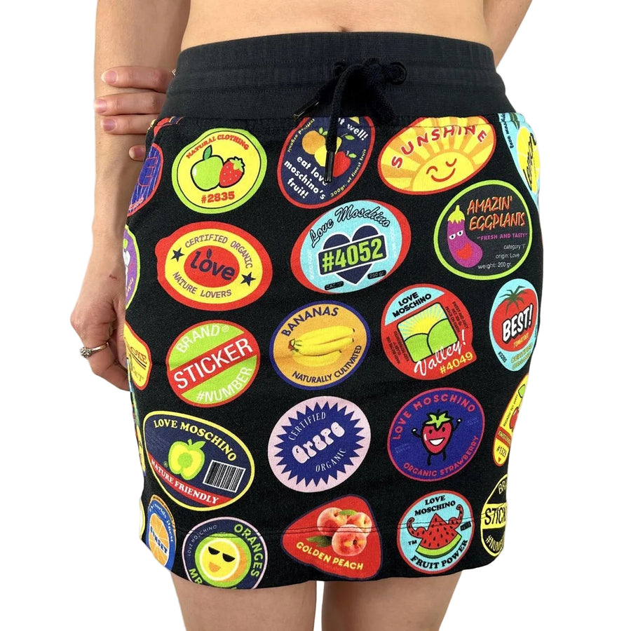 Love Moschino Fruit Stickers Skirt (XS/S)