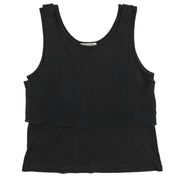 Italian Layered Knit Tank Top (M)