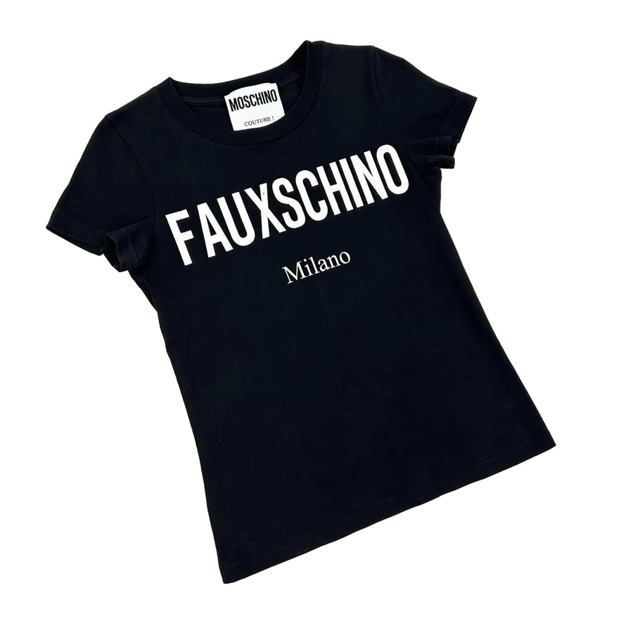 Moschino Couture 'FAUXSCHINO' T-Shirt (S)