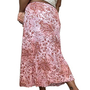 VTG Pink Paisley Maxi Skirt (L)
