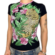 Blumarine Y2K Cheetah Jungle Top (S)
