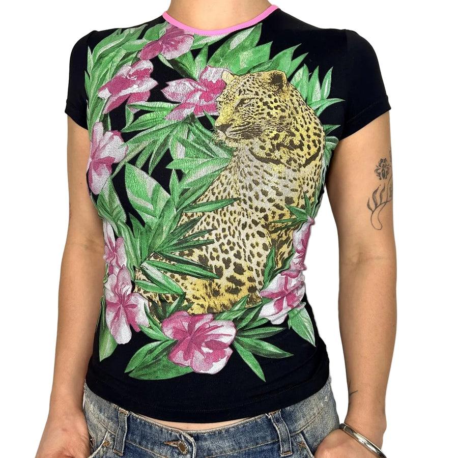 Blumarine Y2K Cheetah Jungle Top (S)
