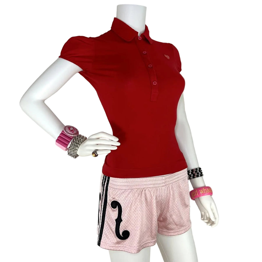 Moschino Jeans Red Polo (XS/S)