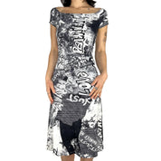Just Cavalli Graffiti Dress (S)