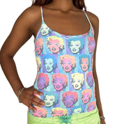 Y2K Euro Pop Art Marilyn Monroe Top (S)