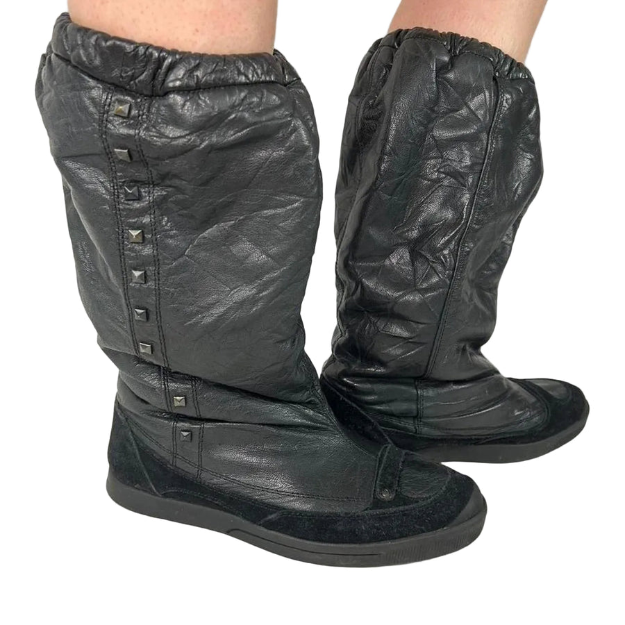 Diesel Y2K Leather Boxer Boots (8.5)
