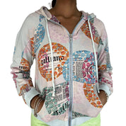 Galliano Vintage Gazette Print Hoodie (M)