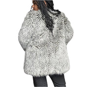 Marc Jacobs Faux Fur Coat Grey (L)