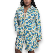 2000s Blue Floral Jacket (XL)