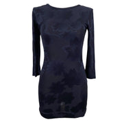 Midnight Floral Mini Dress (XS)