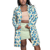 2000s Blue Floral Jacket (XL)