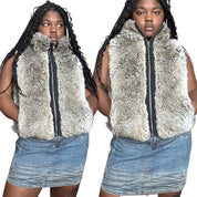 Faux Fur Reversible Vest (M)