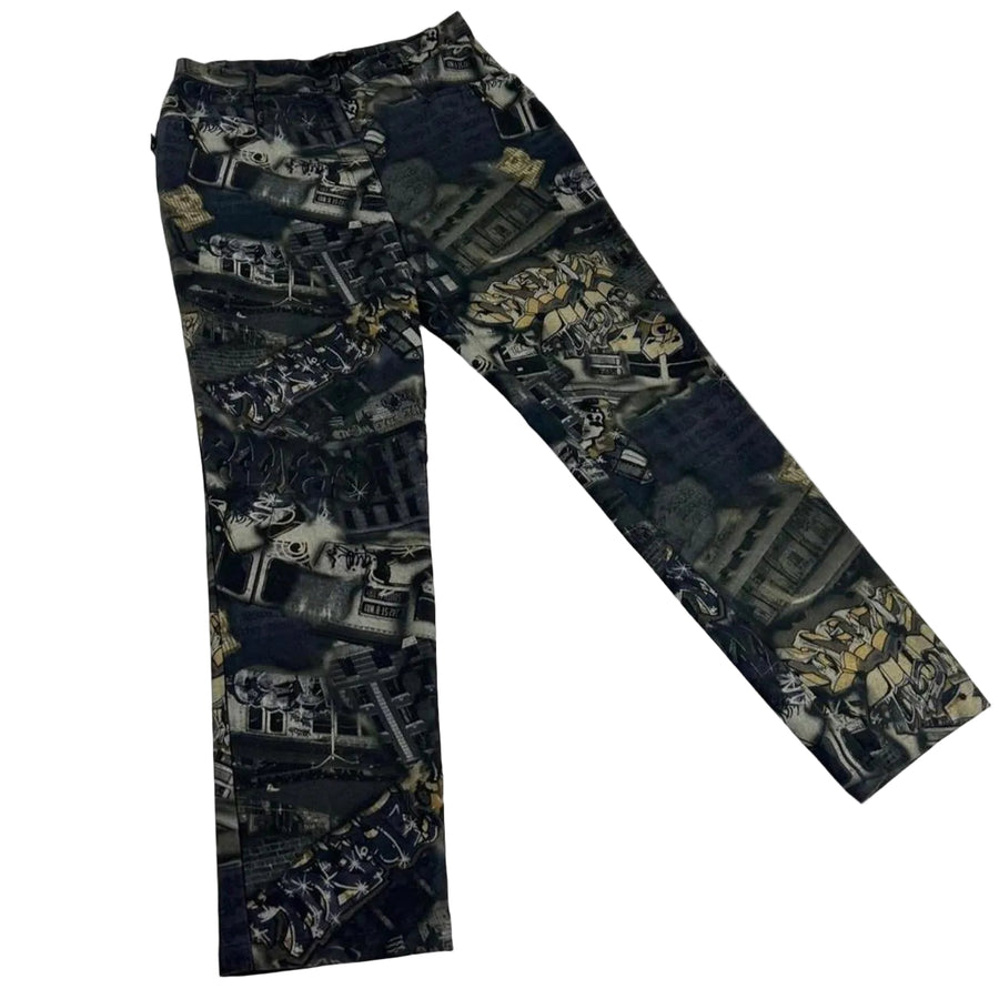 Vintage Euro Graffiti Pants (M)
