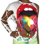 NWT Miss Sixty Y2K Mouth Top (M)