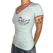 D&G Dolce & Gabbana Blue Top (S/M)
