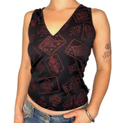 Versace Playing Cards Tank Top (S/M)