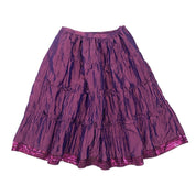 Purple Sequin Taffeta Midi Skirt (S/M)