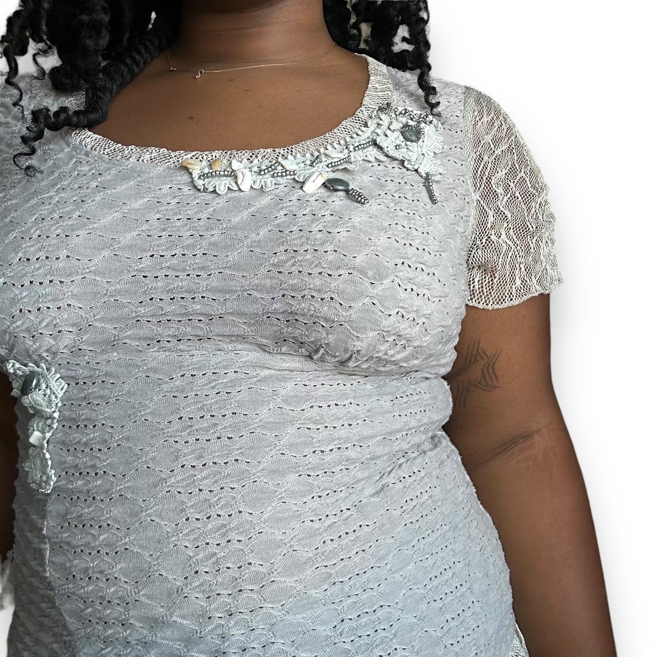 VTG Boho Pointelle Top (M)