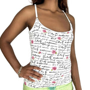 D&G Dolce & Gabbana Y2K White Cami (M)