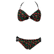 Cherry & Lace Print Bikini (M)