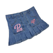 D&G Dolce & Gabbana Y2K "Pin up" Denim Skirt (S)