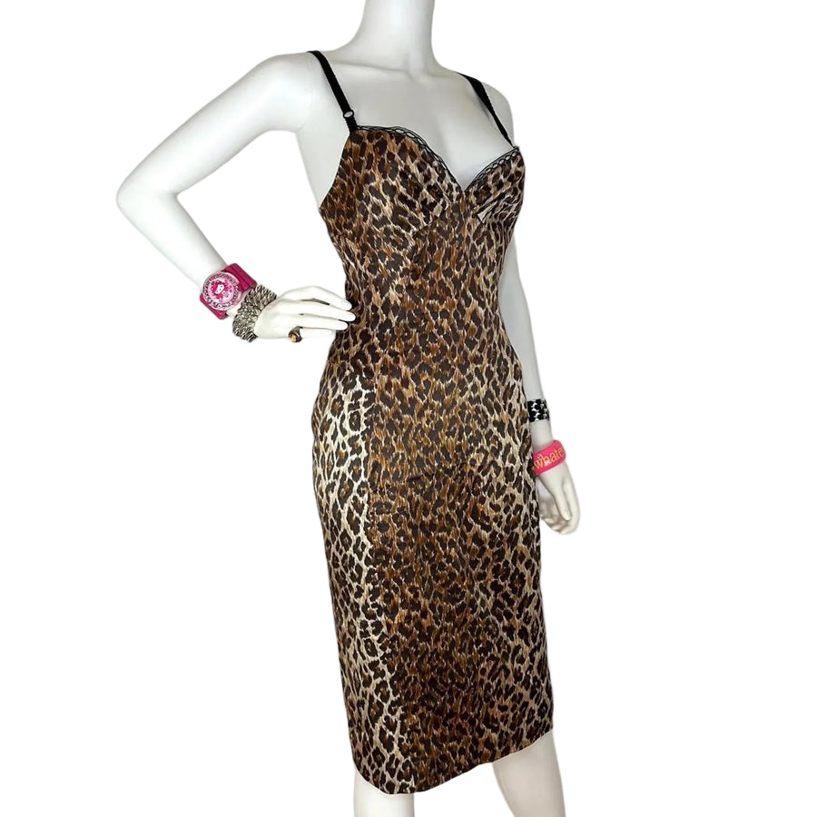 D&G Dolce & Gabbana Leopard Dress (M)