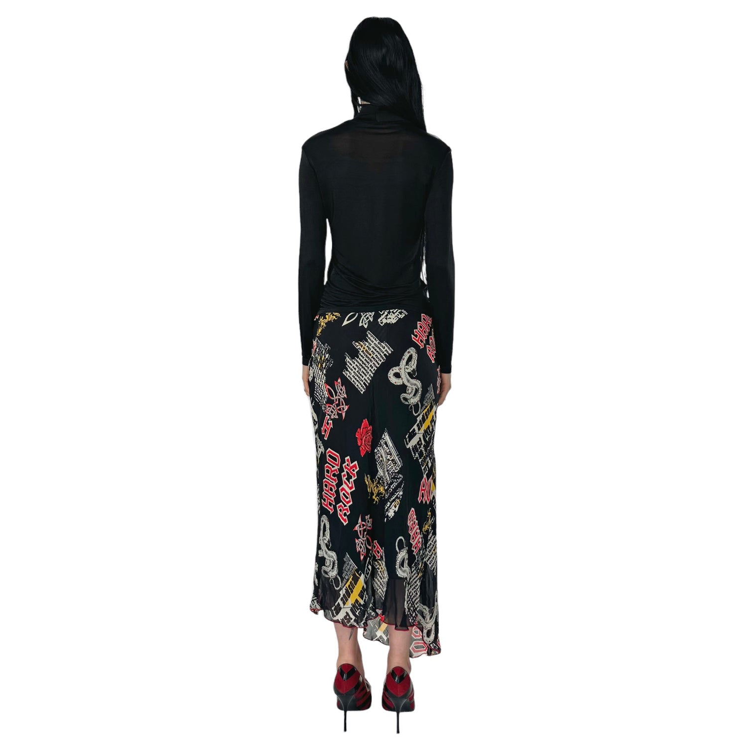 French Vintage Midi Skirt (XS)