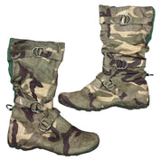 Strappy Camo Boots