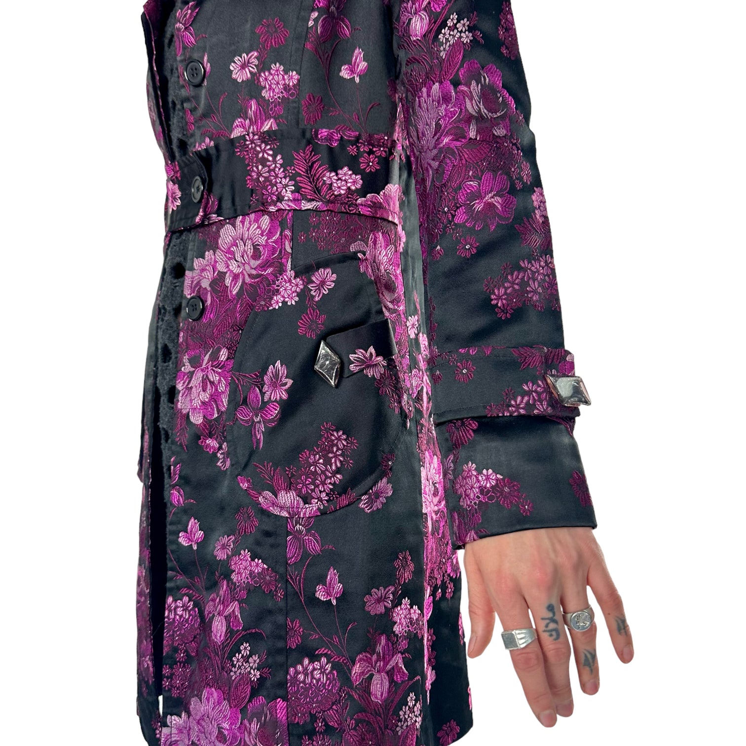 Italian Brocade Floral Jacket (M)