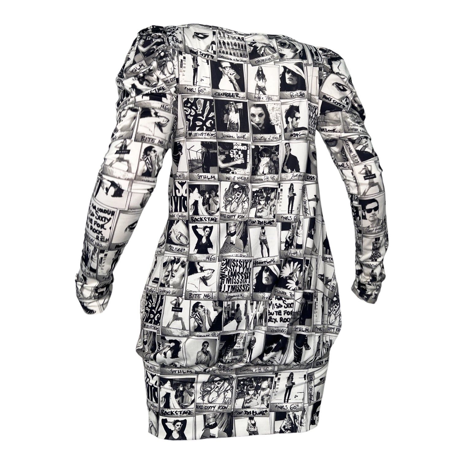 Miss Sixty Polaroid Shirt Dress (S)