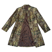 Vintage Brocade Trench Coat (L)