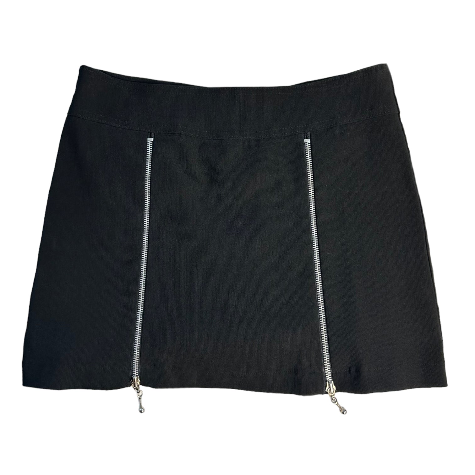 90s Double Zip Miniskirt (M)