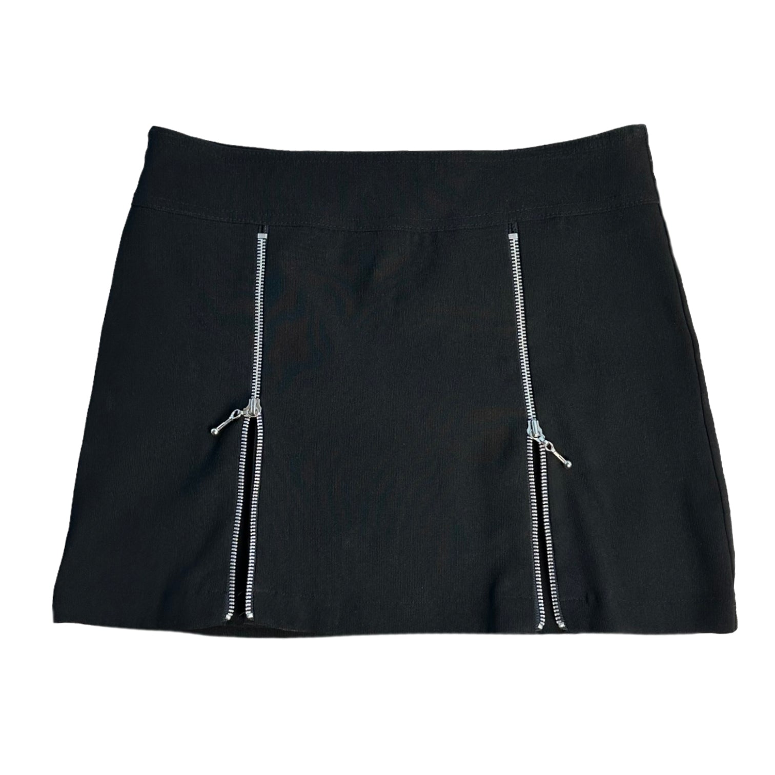 90s Double Zip Miniskirt (M)