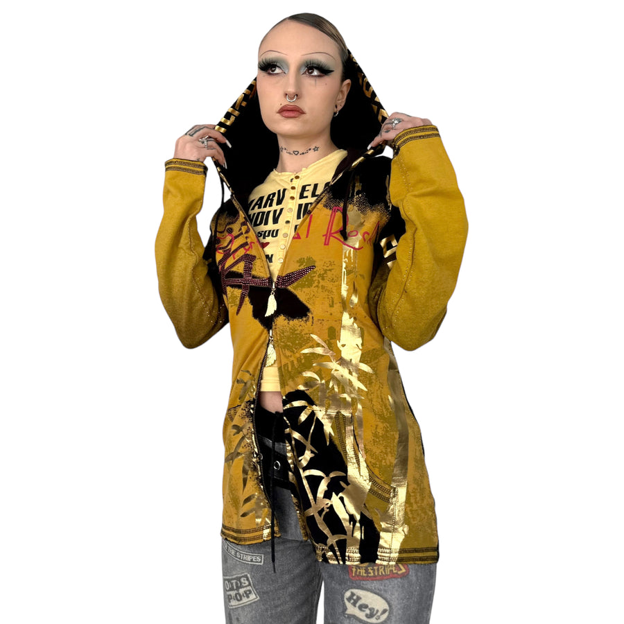 Crystal Rock By Christian Audigier Hoodie M Holy Thrift